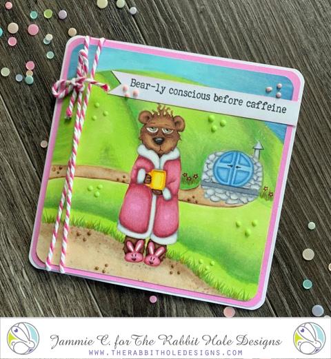 Bild 1 von The Rabbit Hole Designs Clear Stamps  - Caffeinated - Bear - Bär