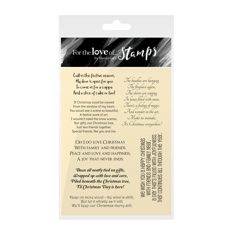 For The Love Of Stamps By Hunkydory Clearstamps Warming Words