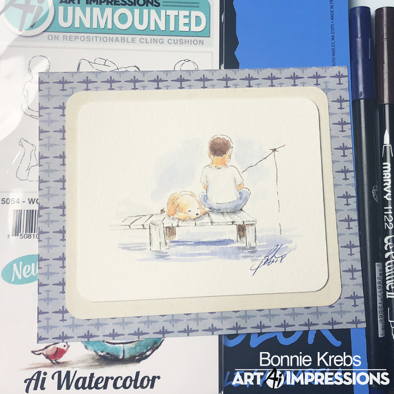 Bild 1 von Art Impressions Stempelgummi  Watercolor Boat Set