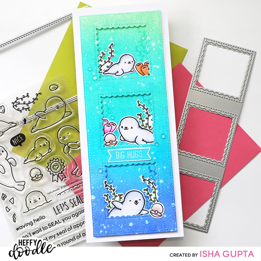 Bild 1 von Heffy Doodle Clear Stamps Set - Sealy Friends - Stempel Seelöwen
