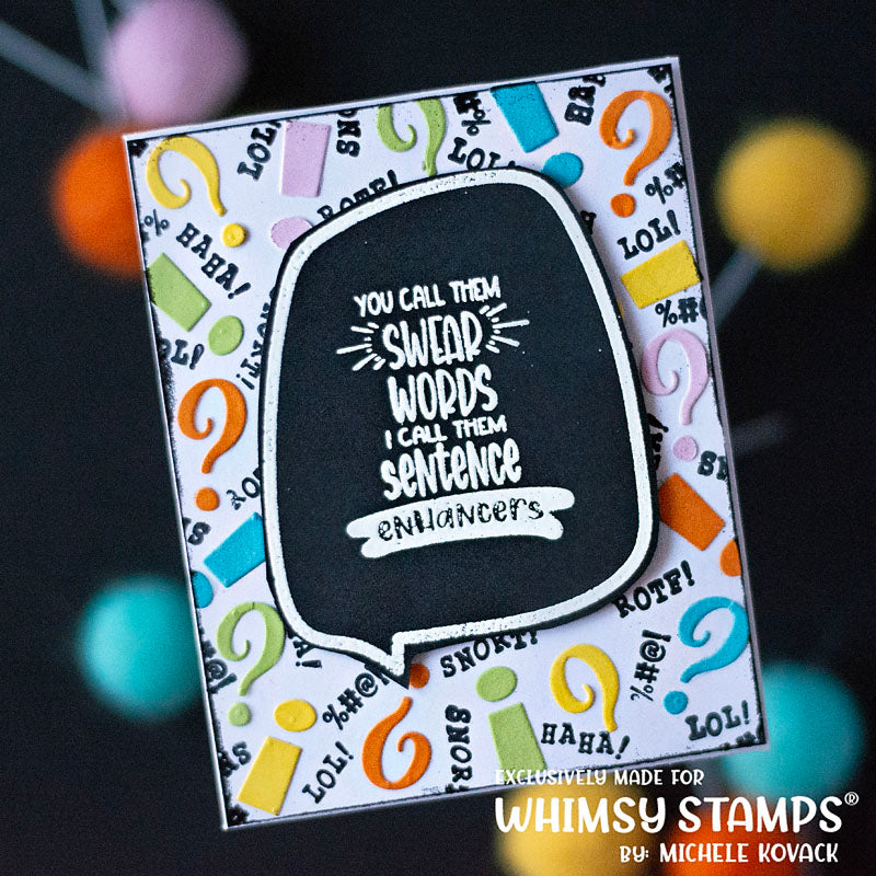 Bild 1 von Whimsy Stamps Die Stanze  -  Comic Speech Bubbles 2 Die Set