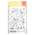 Bild 1 von Waffle Flower Birthday Puppies Set - Stempel Geburtstag Hunde