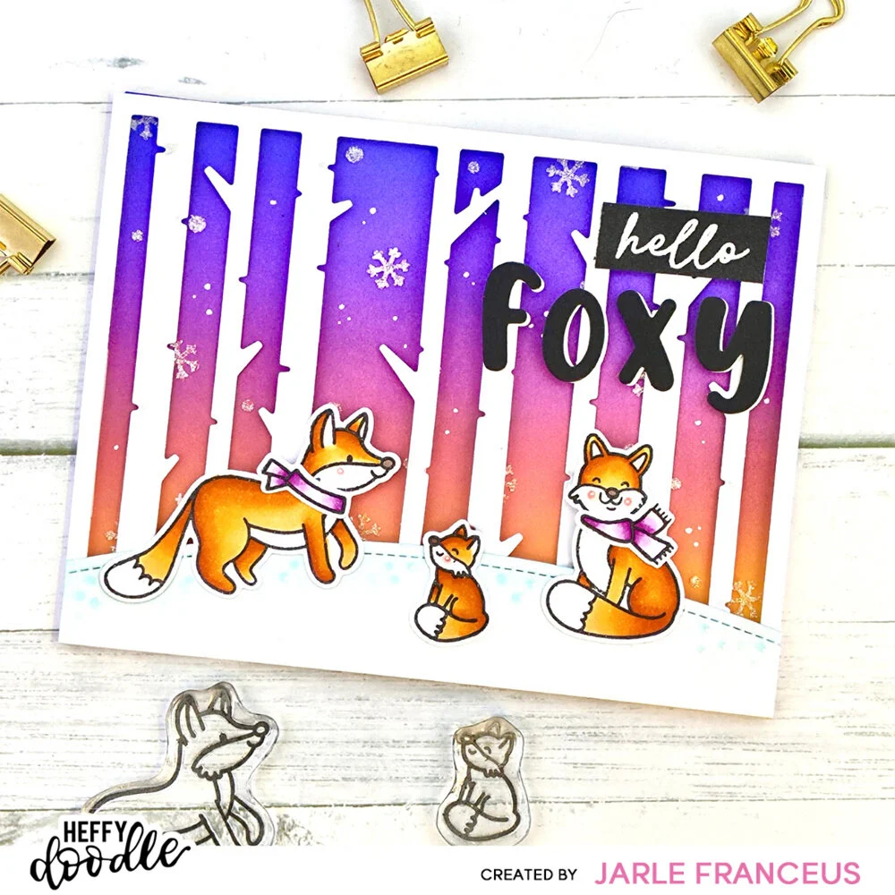 Bild 2 von Heffy Doodle Clear Stamps Set -  Mischief Makers - Stempel Fuchs
