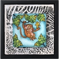 Bild 2 von Stampendous! Monkey Cling Rubber Stamps And Cutting Dies Set - Stempel mit Stanzen Affe