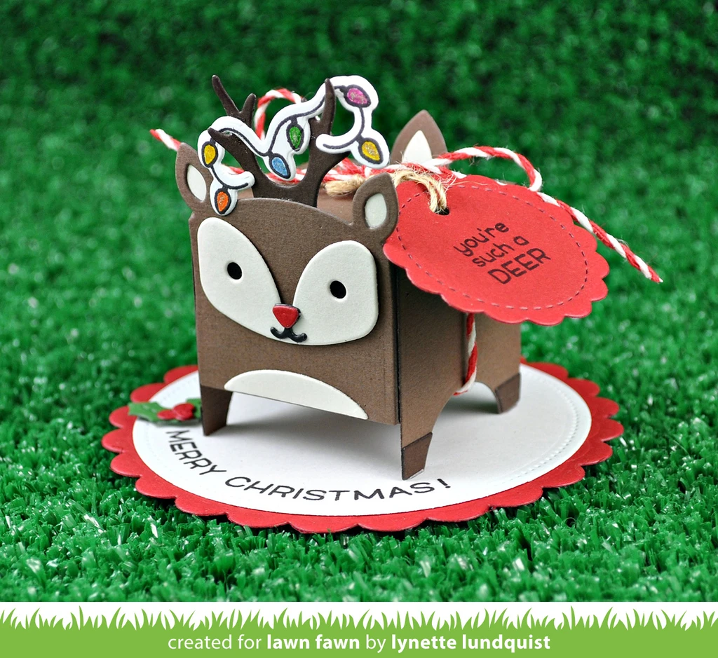 Bild 2 von Lawn Fawn Cuts  - Stanzschablone Tiny Gift Box Deer add-on