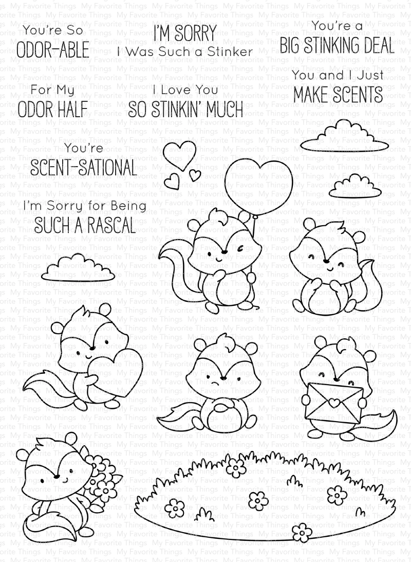 Bild 1 von My Favorite Things - Clear Stamps JB Scent-sational Skunks - Stinktiere