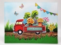 Bild 4 von Art Impressions Clear Stamps Floral Truck Set - Pritschenwagen - Stempelset inkl. Stanzen