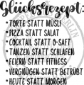 StempelBar Stempelgummi Glücksrezept