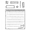 Bild 3 von Woodware Clear Stamp Singles Love Notes - Notizen