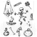 Tim Holtz Stempelgummis Halloween Doodles