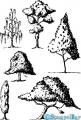 StempelBar Stempelgummi Bäume-Set