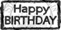 StempelBar Stempelgummi Happy Birthday