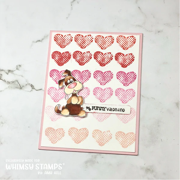 Bild 11 von Whimsy Stamps Clear Stamps  - Doggie Valentine - Hunde