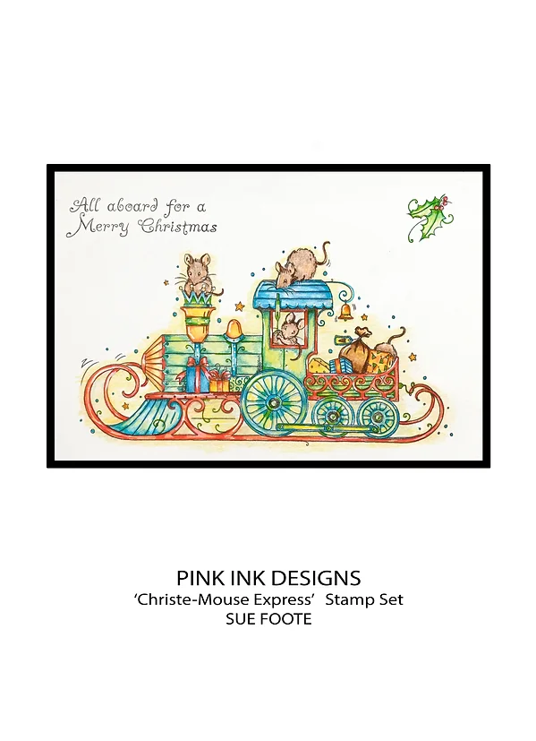 Bild 4 von Pink Ink Designs - Stempel Christ-Mouse Express - Eisenbahn