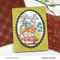 Bild 14 von Whimsy Stamps Rubber Cling Stamp  - Mushroom Mash Up Gummistempel  Pilze