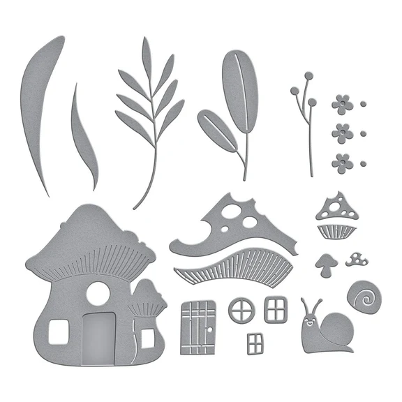 Bild 3 von Spellbinders MUSHROOM MANSION ETCHED DIES FROM THE OUT AND ABOUT COLLECTION - Stanz-Set