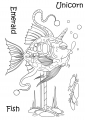 Bild 2 von The Card Hut Clear Stamps - Mythical Creatures Emerald Unicorn Fish