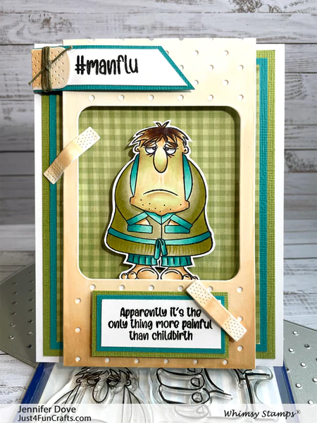 Bild 5 von Whimsy Stamps Clear Stamps  - BooBoo Manflu - Gute Besserung