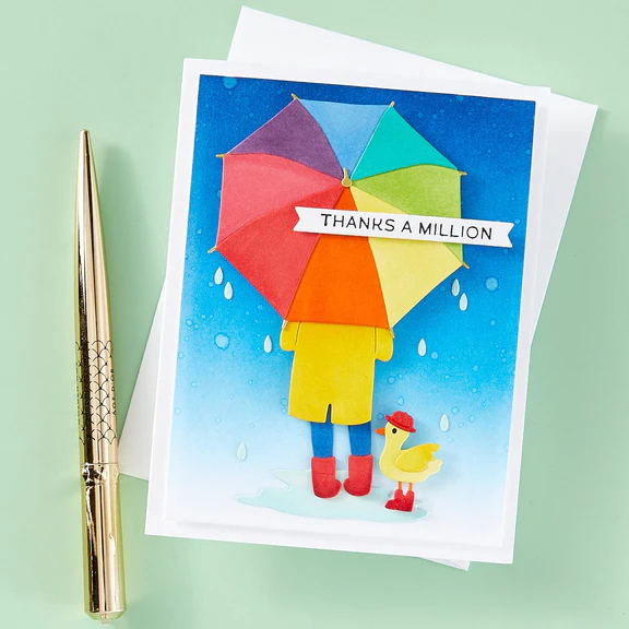 Bild 5 von Spellbinders DANCIN' IN THE RAIN ETCHED DIES FROM THE OUT AND ABOUT COLLECTION - Stanz-Set