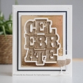 Bild 5 von Creative Expressions Big Bold Words Celebrate Craft Die & Stamp Set - Stanze & Stempel