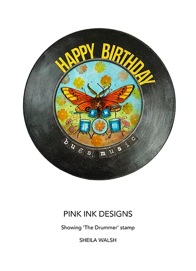 Bild 10 von Pink Ink Designs - Stempel The Drummer - Schlagzeuger