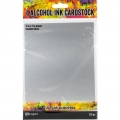 Tim Holtz alcohol ink cardstock Brushed Silver - Karton silber matt