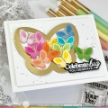 Bild 11 von Waffle Flower Multiple Butterflies Die-n-stencil - Schmetterlinge und Schablone