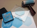 Bild 6 von Gellis Arts - Gel Printing Plate Druckplatte Minis-Oval, Rectangle, Hexagon