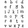 Bild 4 von Woodware Clear Singles Quirky Typewriter Alphabet Lowercase A5 Stamp - Alphabet