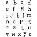 Bild 4 von Woodware Clear Singles Quirky Typewriter Alphabet Lowercase A5 Stamp - Alphabet