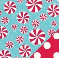 Holiday Style Peppermint Twist/ White Dots