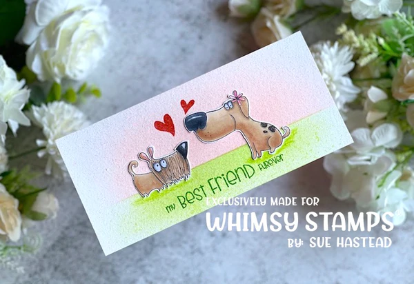 Bild 2 von Whimsy Stamps Clear Stamps - Doggie Sketches - Hund