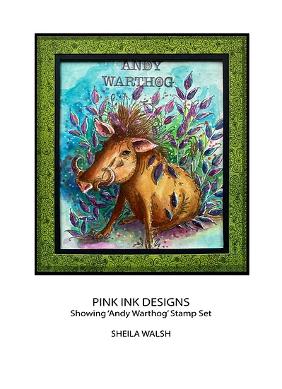 Bild 8 von Pink Ink Designs - Stempel Andy Warthog - Wildschwein
