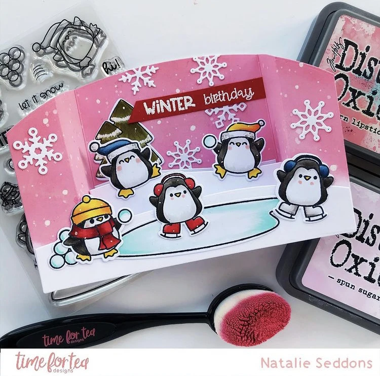 Bild 3 von time for tea designs - Clear Stamp Set - Skating By Penguins