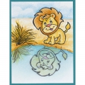 Bild 8 von Stampendous! Lion Cling Rubber Stamps And Cutting Dies Set - Stempel mit Stanzen Löwe