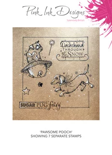 Bild 13 von Pink Ink Designs - Stempel  Pawsome Pooch - Weihnachten Hunde