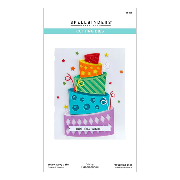 Spellbinders Topsy Turvy Cake Cutting Dies - Stanz-Set Torte