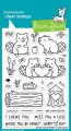 Bild 1 von Lawn Fawn Clear Stamps - wood you be mine?