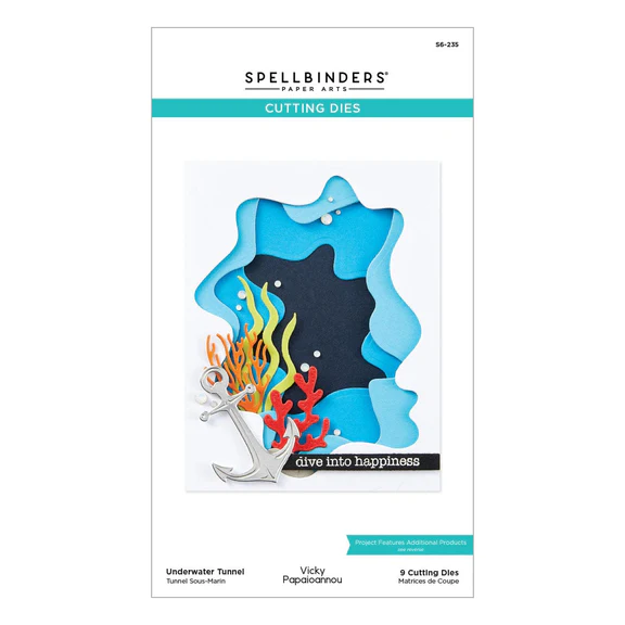 Spellbinders UNDERWATER TUNNEL ETCHED DIES - Stanz-Set