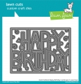 Bild 1 von Lawn Fawn Cuts  - Stanzschablone - giant outlined happy birthday: landscape giant outlined happy bi