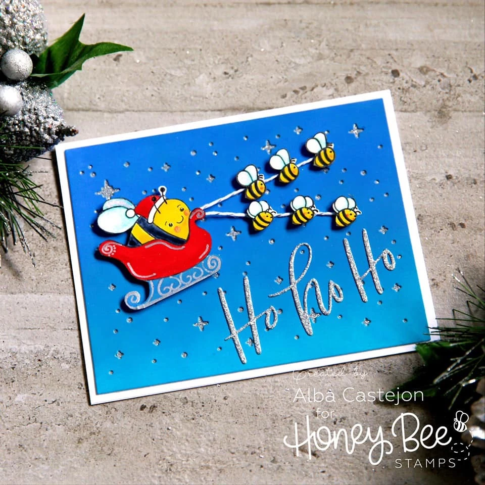 Bild 4 von Honey Bee Stamps Clearstamp - Santa Bee - Weihnachten Biene