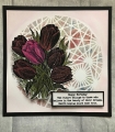 Bild 2 von IndigoBlu Gummistempel - Vintage Tulips A6 Red Rubber Stamp