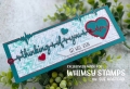 Bild 2 von Whimsy Stamps Die Stanze  -  Slimline Heartbeats Die Set Herzfrequenz