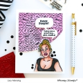 Bild 8 von Whimsy Stamps Rubber Cling Stamp  - WTF?! Background  Gummistempel 