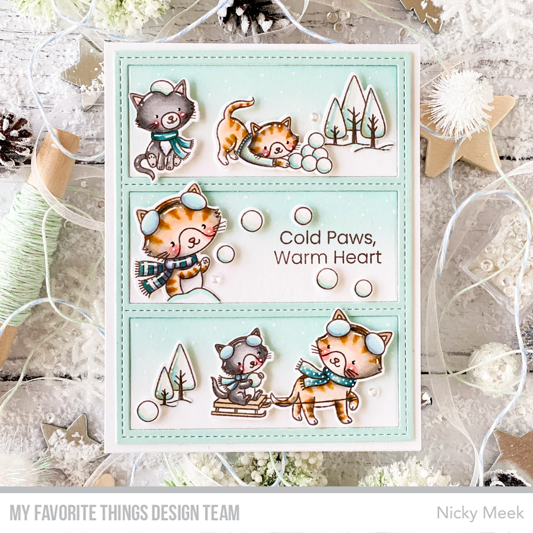 Bild 2 von My Favorite Things - Clear Stamps Winter Kittens - Winter Katzen