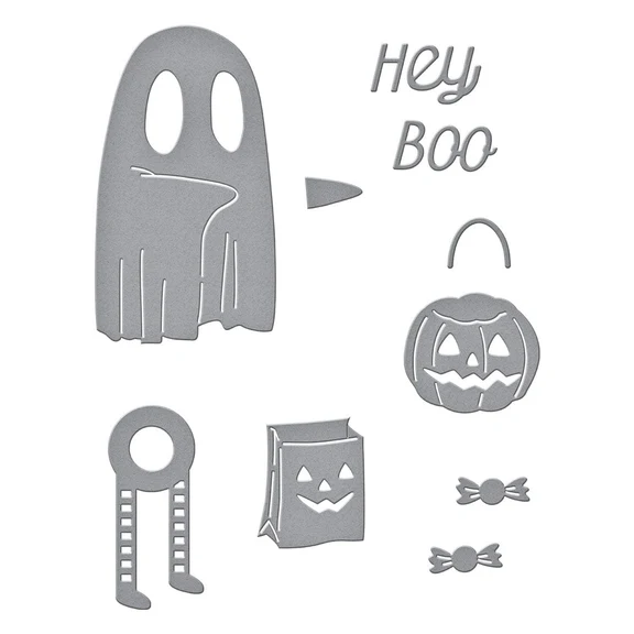 Bild 2 von Spellbinders Dancin' Ghost Etched Dies from the Boo Dance Party Collection - Stanz-Set