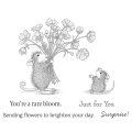 Bild 2 von Spellbinders  Rare Bloom Cling Rubber Stamp Set - House Mouse Stempelgummi