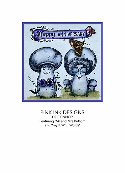Bild 11 von Pink Ink Designs - Stempel  Mr & Mrs Button - Pilz