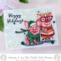 Bild 6 von The Rabbit Hole Designs Clear Stamps - Hoggy Holidays - Weihnachten Schwein