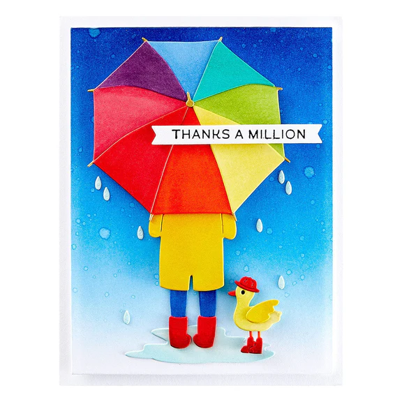 Bild 2 von Spellbinders DANCIN' IN THE RAIN ETCHED DIES FROM THE OUT AND ABOUT COLLECTION - Stanz-Set